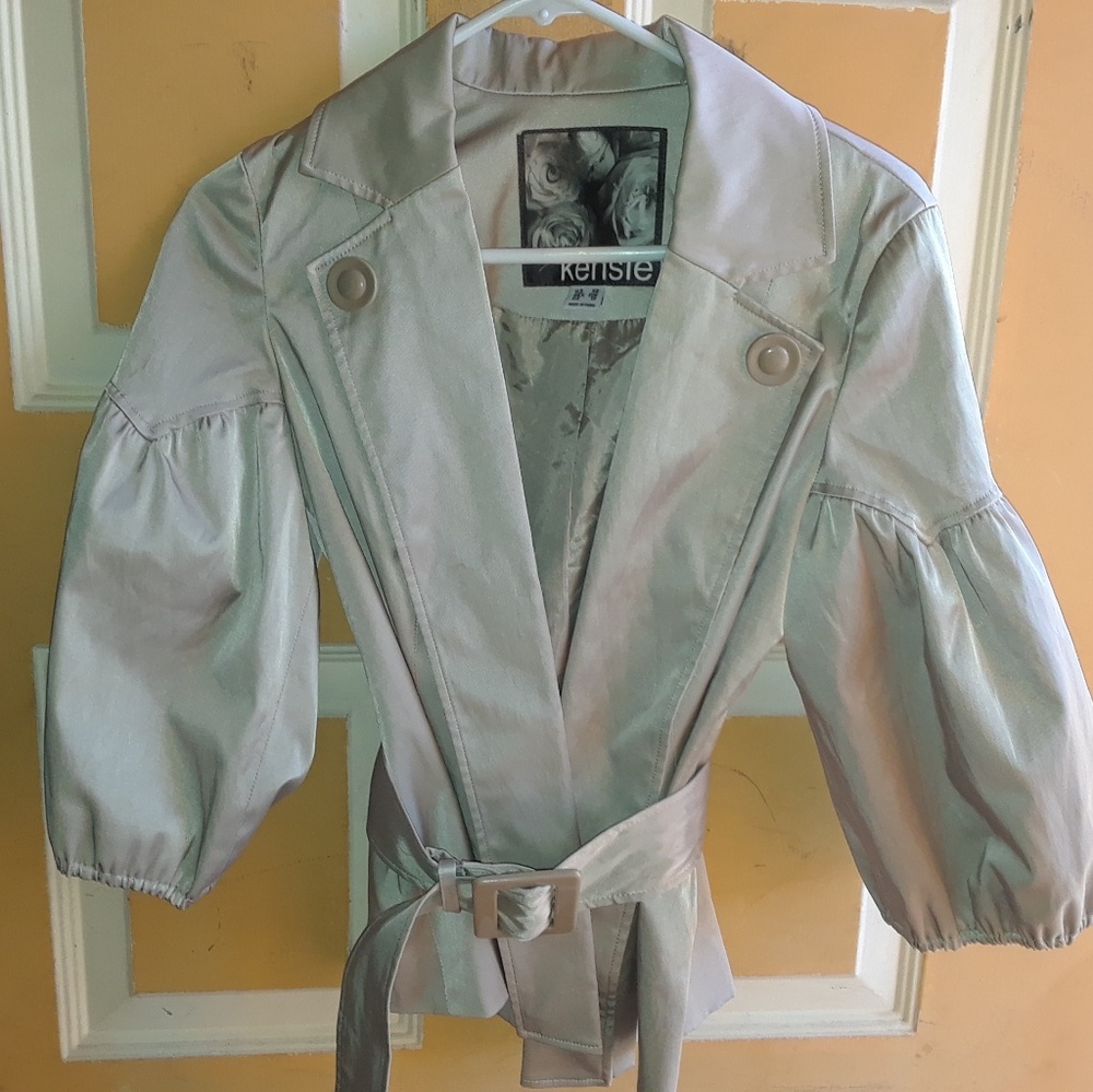 Preowned kensie gorgeous belt wrapped jacket